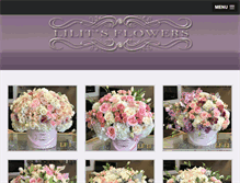 Tablet Screenshot of lilitsflowers.com